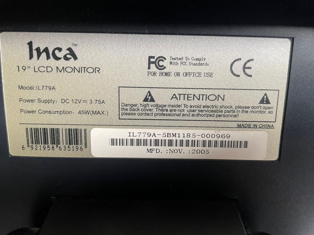 İNCA%20IL779A%2019%20İNÇ%20KARE%20LCD%20MONİTÖR