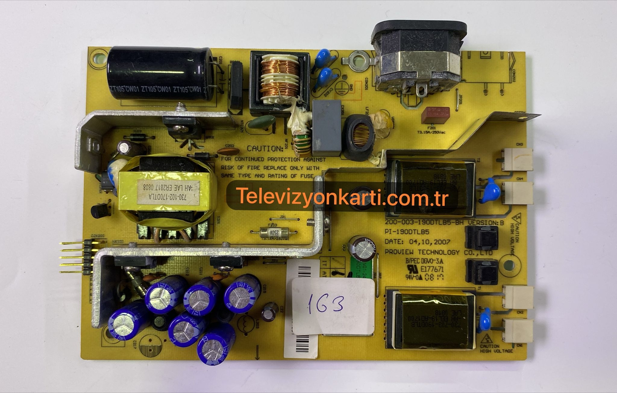 HT-19316W%20PI-190DTL%20güç%20kurulu%20200-003-190DTLB5-BH%20MONİTÖR%20POWER%20BOARD