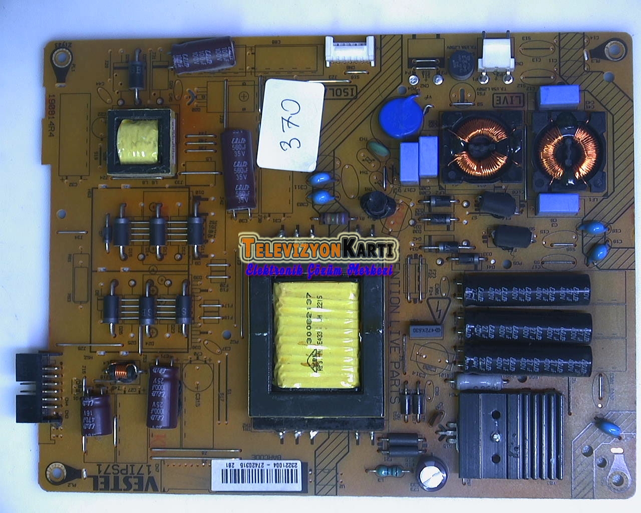 17IPS71,%2023221004,%20190814R4,%20VESTEL%2040FA5050,%20Power%20Board,%20Besleme,%20VES395UNDC-2D-N01