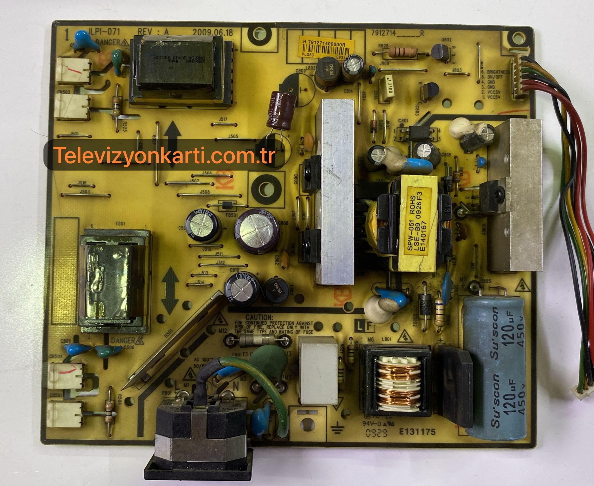 491291400100R,%20ILPI-071%20LG%20FLATRON%20W1934S-BN%20MODEL%20LCD%20MONİTÖR%2019%20POWER%20BOARD