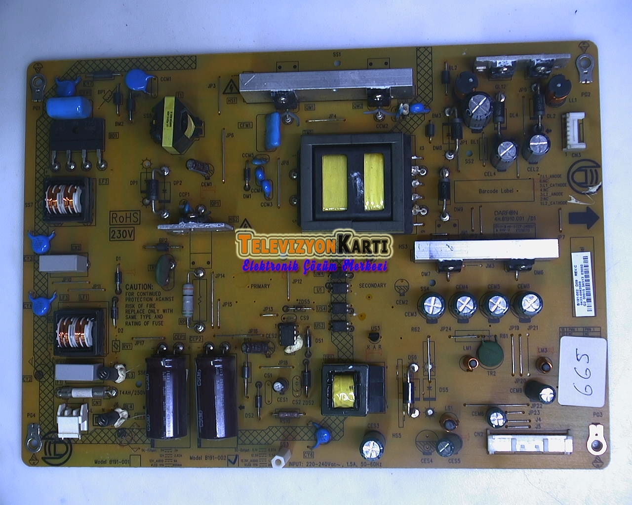 4H.B1910.001%20/D1,%20B191-002%20D02%20REV.C,%20TOSHIBA%2050L4333D,%20Power%20Board,%20Besleme,%20LC500DUE