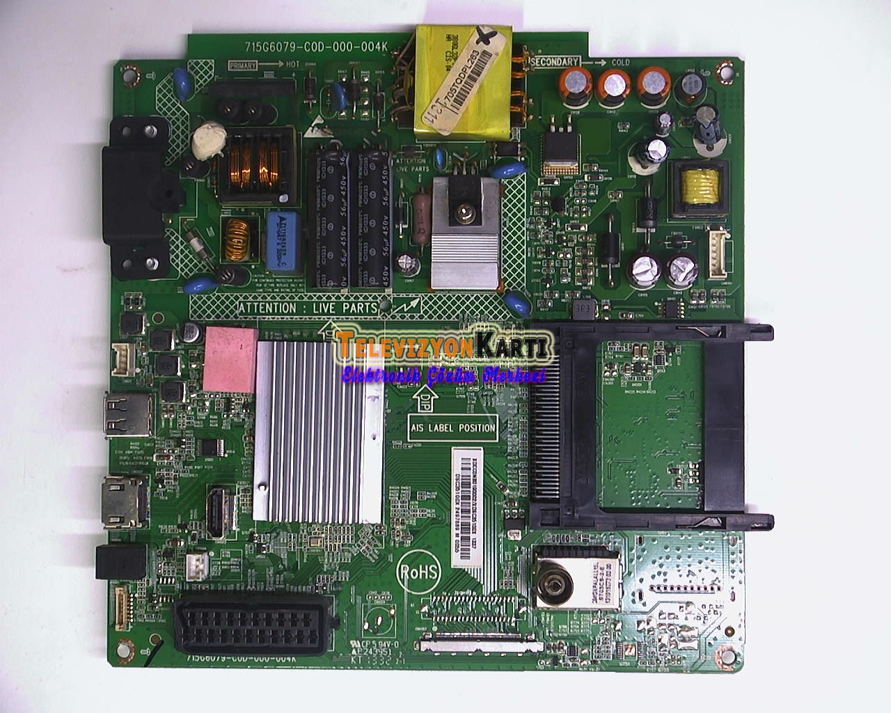 PHILIPS%2039PFL4398H/12%20Main%20Board%20,%20715G6079-C0D-000-004K%20,%20XDCC0NB0190001%20,%20705TQDPL263%20,%20TPT390J1-HVD03