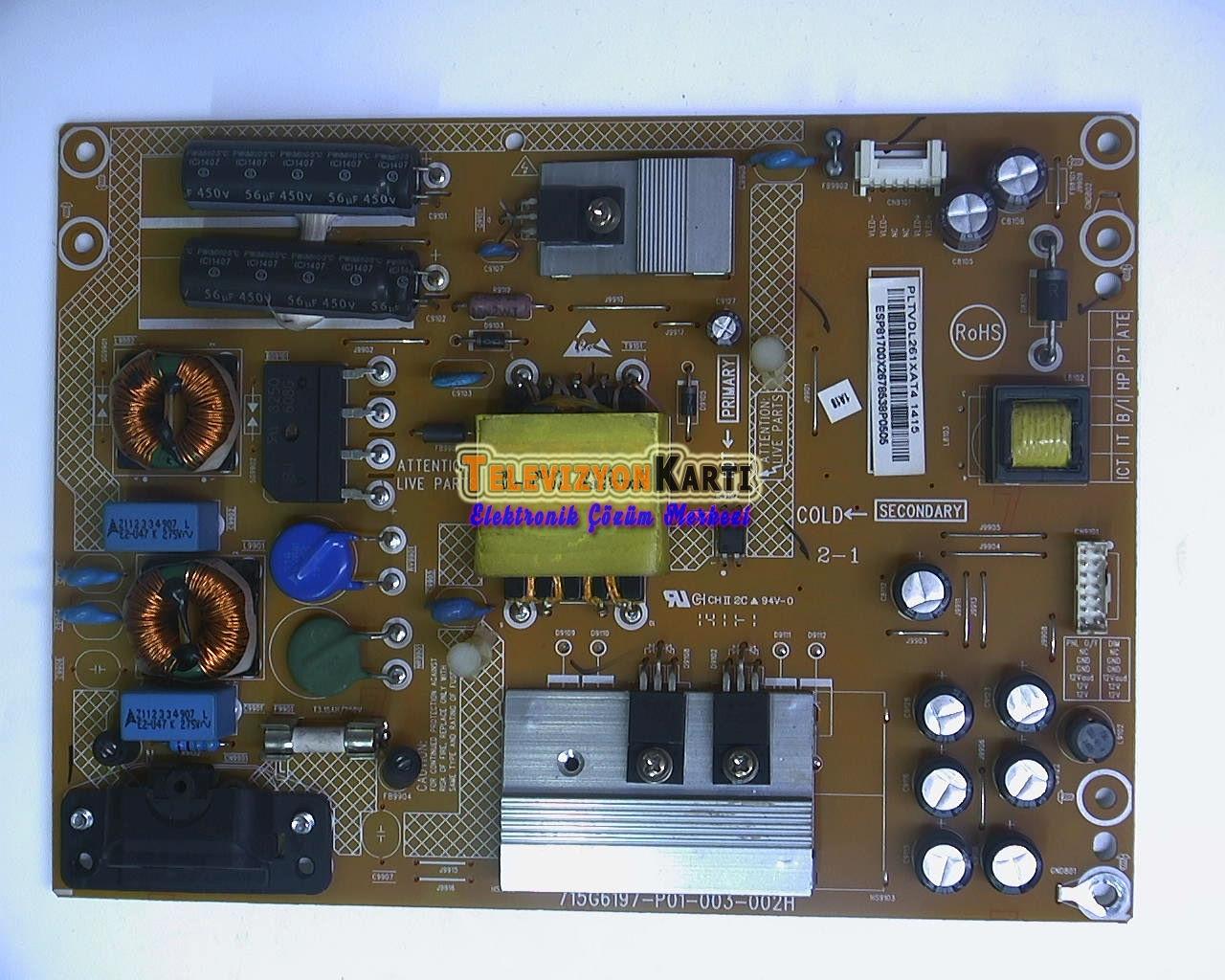 715G6197-P01-003-002H,%20PLTVEL261XXT5,%20Philips%2032PHK430912,%20Power%20Board,%20Besleme,%20TPT315BS-XVN02