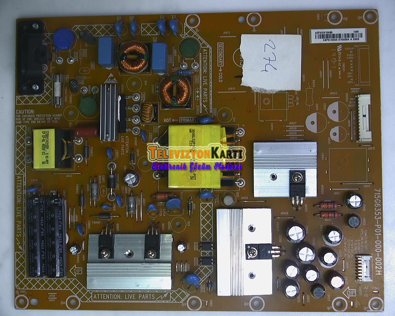 715G6353-P01-000-002H,%20ESP61600X,%20ADTVD1210AB9,%20Philips%2042PFK6309/12,%20Power%20Board,%20Besleme,%20LC420DUN-PGP1