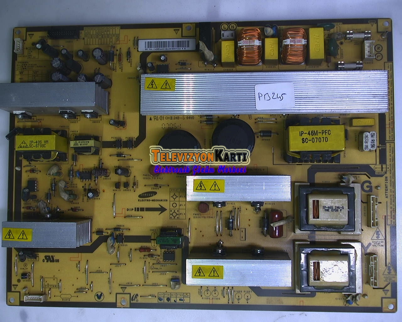 BN44-00166A,%20IP-301135A,%20Samsung%20LE46M87BD,%20Power%20Board,%20Besleme,%20LTA460HT-LH2