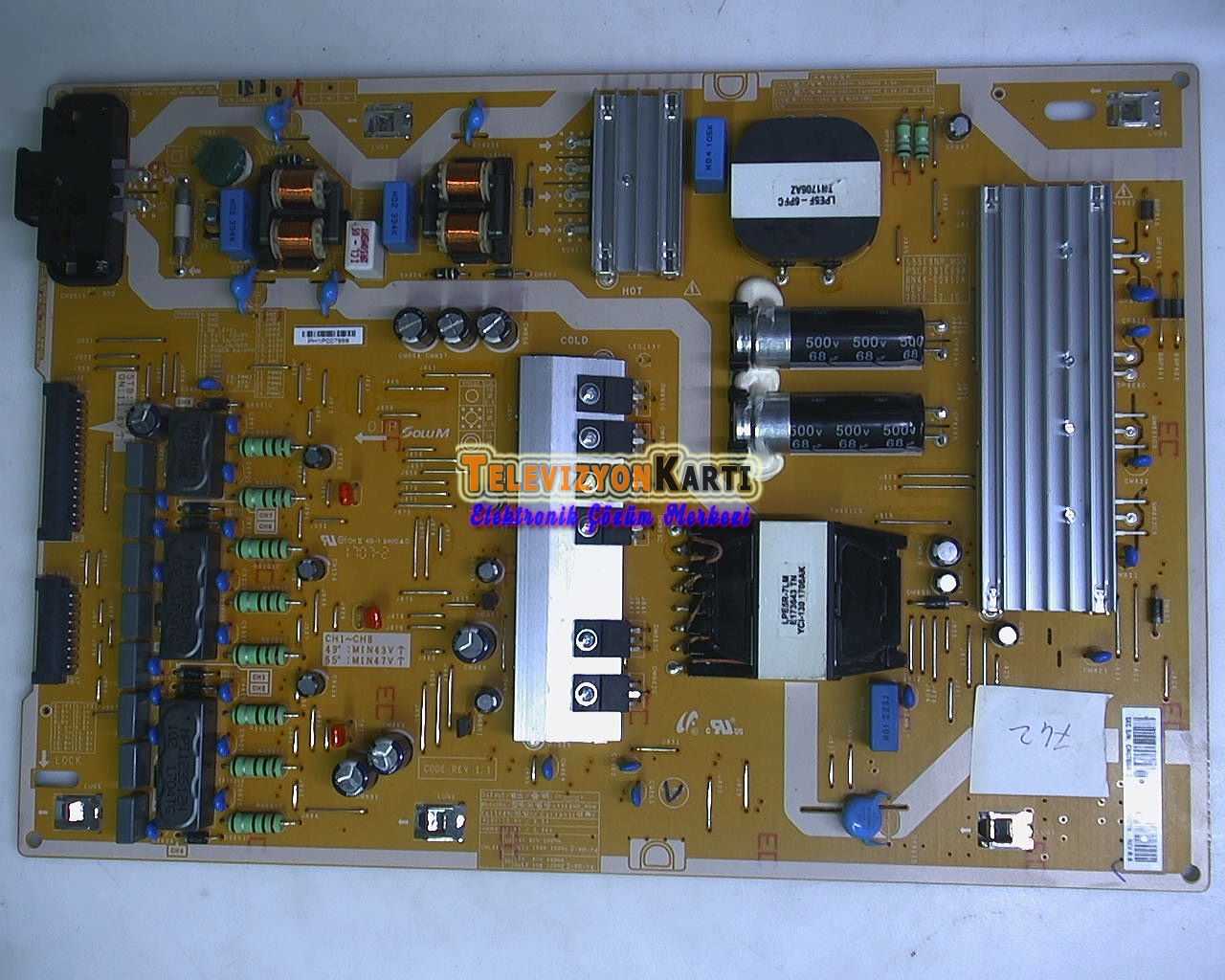 BN44-00911A,%20LS5E8NR_MSM,%20PSLF191E09A,%20REV.1.1,%20Samsung%20UE49MU8000TXTK,%20Power%20Board,%20Besleme,%20CY-SM049HLLV2H