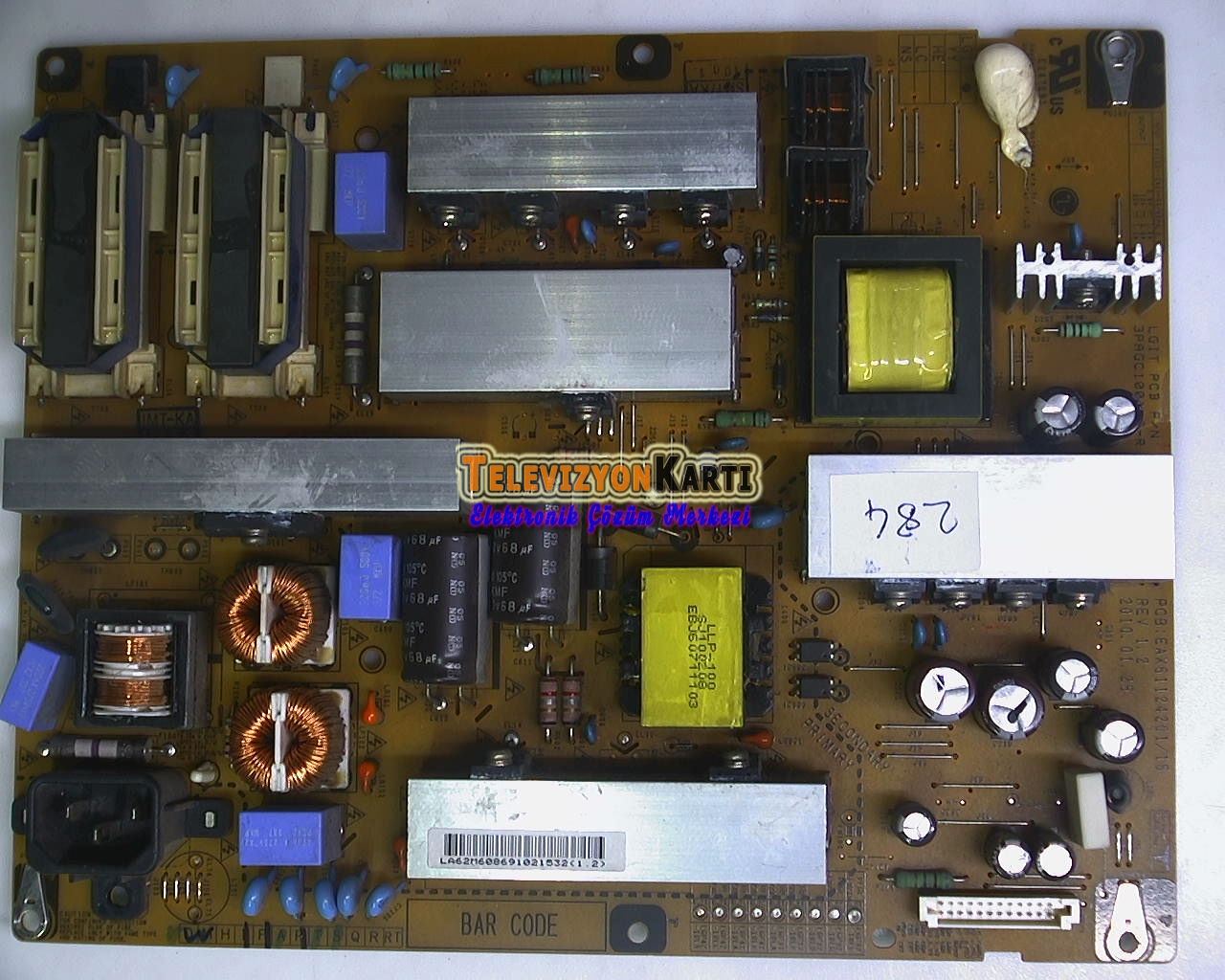 EAX61124201/15,%203PAGC10011A-R,%20LGP42-10LC,%20EAY60869405,%20LG%2042LD450-ZA,%20POWER%20BOARD,%20Besleme,%20V420H2-L02