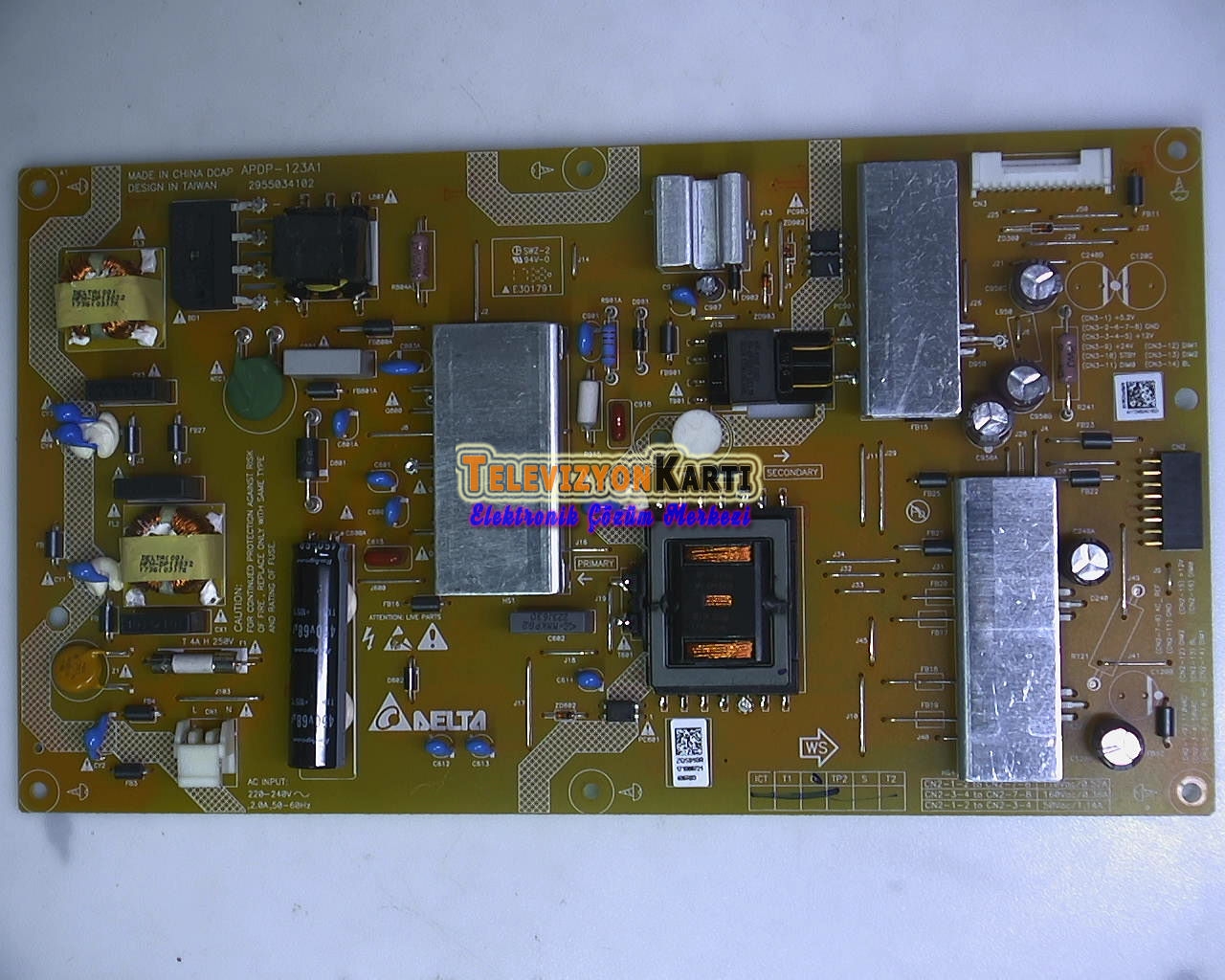 Grundig%2043VLE6565%20BL%20Power%20Board%20,%20APDP-123A1%20,%20ZQS910R%20,%202955034102%20,%20T430HWN01.3