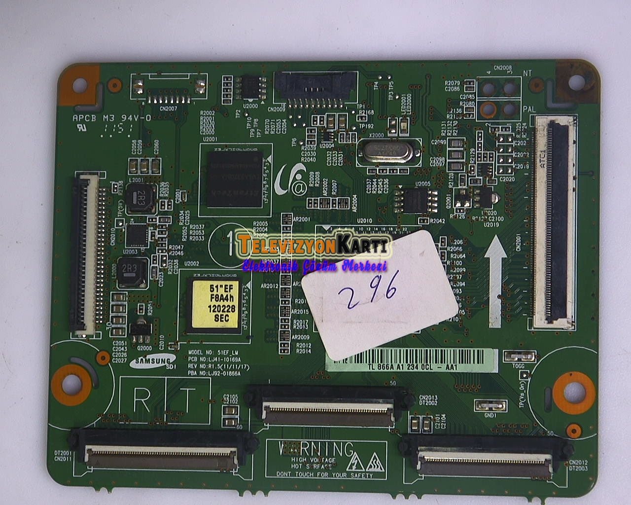 LJ41-10169A,%20LJ92-01866A,%2051EF_LM,%20SAMSUNG%20PS51E551D1W,%20CTRL%20Board,%20S51FH-YB01