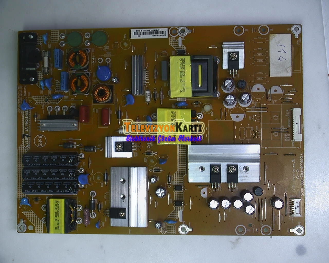 Philips%2055PFK630912%20Power%20Board,%20715G6338-P02-000-002S,%20ADTVD1213AC1,%20LC550DUN-PGP1