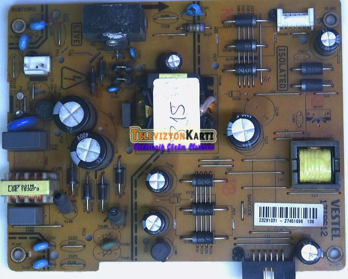 17IPS12, 23281031, Vestel 40F5050, Power Board, 