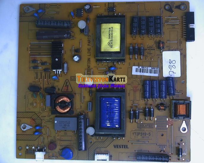 17IPS19-5, 23166250, Vestel 32PF7175, Power Board,