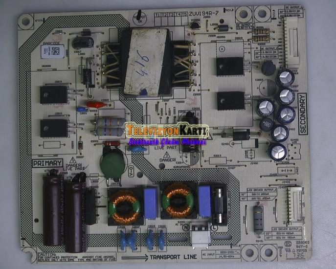 Arçelik AL4725 4B Power Board , ZUV194R-7, 