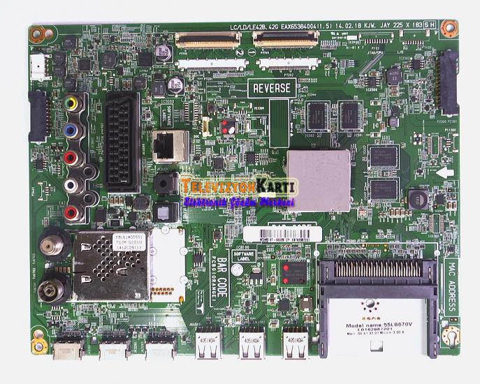 EAX65384004, EBT62987201, LG 55LB670V, Main Board